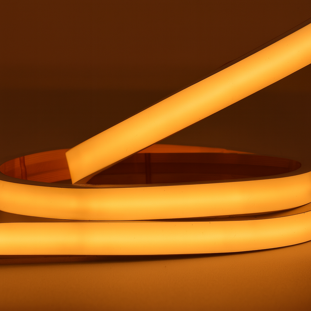 LED PÁSEK DO SAUNY - PROFI - 480LED, 10W, 24V, IP67, 10mm, 105°C, ULTRA TEPLÁ BÍLÁ 2200K, 5 let záruka